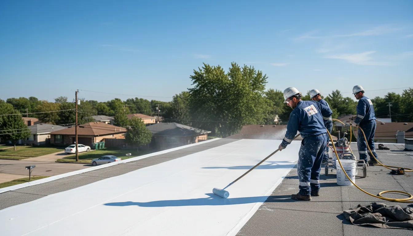 Commercial roof coating in Coleman, OK near me